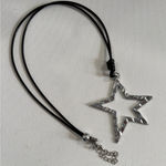 Silver Star Pendant Necklace Photo 0