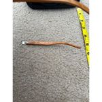 Vintage Perspective Frameless rectangle wooden arm eyeglasses frame Brown Photo 6