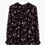 Madewell Smocked Mockneck Top in Backyard Blooms Photo 3