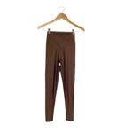 Aerie Offline Ribbed Shine High Waisted Crossover Leggings In Relic Brown Small Photo 1