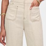 Madewell Patch Pocket Flare Pant in 100% Linen Photo 4