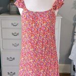 Francesca's Francesca’s Floral Peasant Dress Sundress Photo 0
