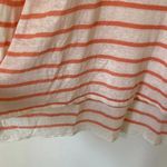 Chaser  Linen Stripe Scoop Neck Long Sleeve Sz L Photo 3