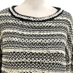 La Ligne Wool Cashmere Blend Chunky Textured Knit Cropped Sweater size Large Black Photo 3