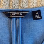Lands’ End Women‎ Long Sleeve Dress Light Blue Size 10/12 Vee Neck Size M Photo 1