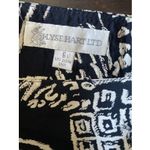 Ilyse Hart LTD Womens 6 Black Pineapple Wrap Skirt Photo 4