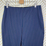 Rag and Bone  Simone‎ Snap Pant in Navy Blue Stripe Size US 14 Photo 3