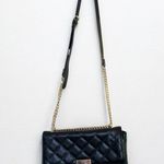 ALDO Black Quilted Faux Leather Chain Cross Body Bag Photo 1