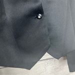 American Vintage Vintage Black Dressy Cropped Blazer Puff Sleeve Jacket Size 11/12 Large Photo 6