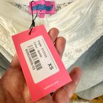 Edikted NEW  XS Lace Trim Corset White Bodysuit Photo 4