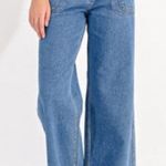 Molly Bracken  wide leg denim pants Photo 11