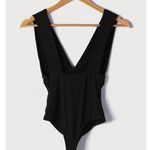 Lulus Deep Romance Black Ribbed Sleeveless Bodysuit XS NWT Photo 3