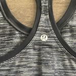 Lululemon  Black and White Heathered Racerback Tank - Size 4 Photo 4