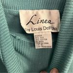 Vintage Deadstock with tags silk blend blue green lightweight pullover Medium Photo 8