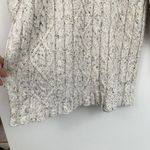 st. john's bay Vintage Womens M Beige Marled Cable Knit Thick Sweater Fisherman Photo 12