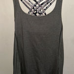 Lululemon  Athletica Gray Strappy Back Tank Top Photo 0