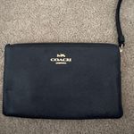 Coach  Wristlet Leather Black Wallet Gold Hardware Photo 0
