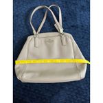 Coach Handbag Purse Minneta Chalk Cross Grained Leather Photo 8