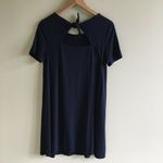 Loft ANN TAYLOR SHORT SLEEVE TIE BACK SHIFT DRESS NAVY Photo 5