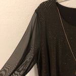 JM Collection NEW  Mesh Necklace Tunic in Black size L Photo 3