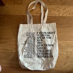 Taylor Swift  Cream Tote with Tour Design Photo 1