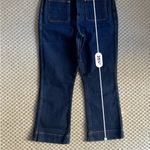 KHAITE Raquel Patch Pocket Crop Flare Jeans - Dark Blue Wash - Size 31 Photo 12