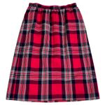 Pendleton Vintage  Red Plaid Wool Skirt Photo 2