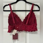 Momanda Lace Plunge Nursing Bralette in Cerise Size 40B NWT Red Photo 5