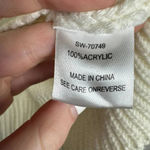 Judith March  ivory cropped balloon sleeve sweater fits like medium K19 Photo 3