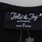 Jolie & Joy New! Juniors Ruffled Black long sleeve Top size M Size M Photo 4