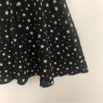Nasty Gal  Black White Star Print Lace Up Tie Front Ruffle Fit Flare Mini Dress Photo 5