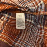 Linda Anderson plaid with crochet long sleeve button down shirt size xl Photo 2