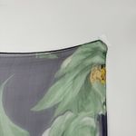 Unbranded Sheer Floral Lightweight Viscose Square Scarf India Blue Photo 5