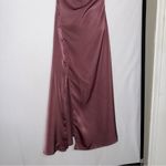 Cider Swoop Neck‎ Mauve Slip Dress Long Evening Wear Lingerie Button Up Photo 9