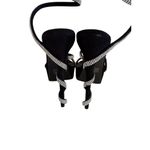 Wild Diva Black Silver Rhinestone Jeweled Spiral Heels Size 9 Photo 3