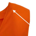 Agnona Strong Shoulder Open Back Mini Shift Dress Orange Size 36 or US 0 Photo 7