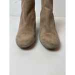 Naturalizer Tan Oatmeal Suede Leather Willette Side Zip Buckle Ankle Bootie 9.5 Photo 7