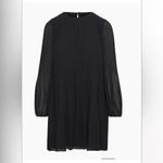 Aritzia Wilfred Pleated Chiffon Daydreamer Mini Dress Sz M Photo 5
