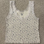 Brandy Melville Floral Blue Tank Photo 0