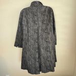 Eileen Fisher Textured Jacquard Open Front Long Jacket Duster Womens Large Photo 3