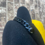 Vintage Y2K Newsboy 100% Wool‎ Hat Womens Cap Chain Pom Pom Preppy Accessories Black Photo 2