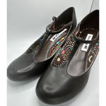 American Eagle Mary Jane Y2K dark Brown buckle Heels Size 8.5 Photo 2