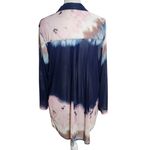 Eden & Olivia Multicolor Sheer Button-Up Tunic Blouse Size XL Photo 1