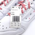 Adidas White Gray Stars SlamCourt Original Sneakers Photo 9
