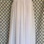 Chiffon Pleated Formal Dress White Size 0 Photo 0