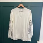 We The Free Free People Up to Us Doodle Organic Tee White Long Sleeve Slouchy Photo 8