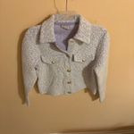 J.Crew  Collared Lady Wool Boucle Jacket in Worn Thistle Ivory Photo 2