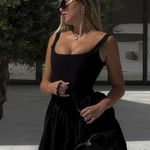 ZARA  dress mini corset inspired ruffled balloon bodycon summer cocktail wedding Photo 11