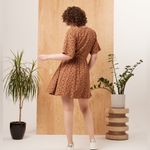 Known Supply Kalen Dress Spice Pop Floral Size Medium Brown Photo 2