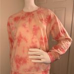 Lucky Brand  Sweater Womens M Pink White Tie Dye Sweatshirt Crew Neck Pullover. Photo 2